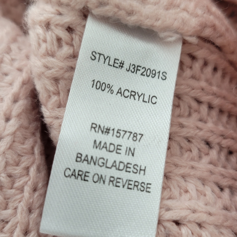 Full Circle Trends Hooded Long Sleeve (Peach) Sweater Dress sz L NWT - Picture 5 of 7